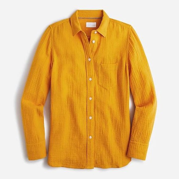 J. Crew Tops - J. Crew Classic-fit double gauze shirt 20